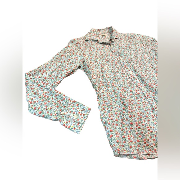 Ann Mashburn Floral Button Down Size Medium - Picture 2 of 9